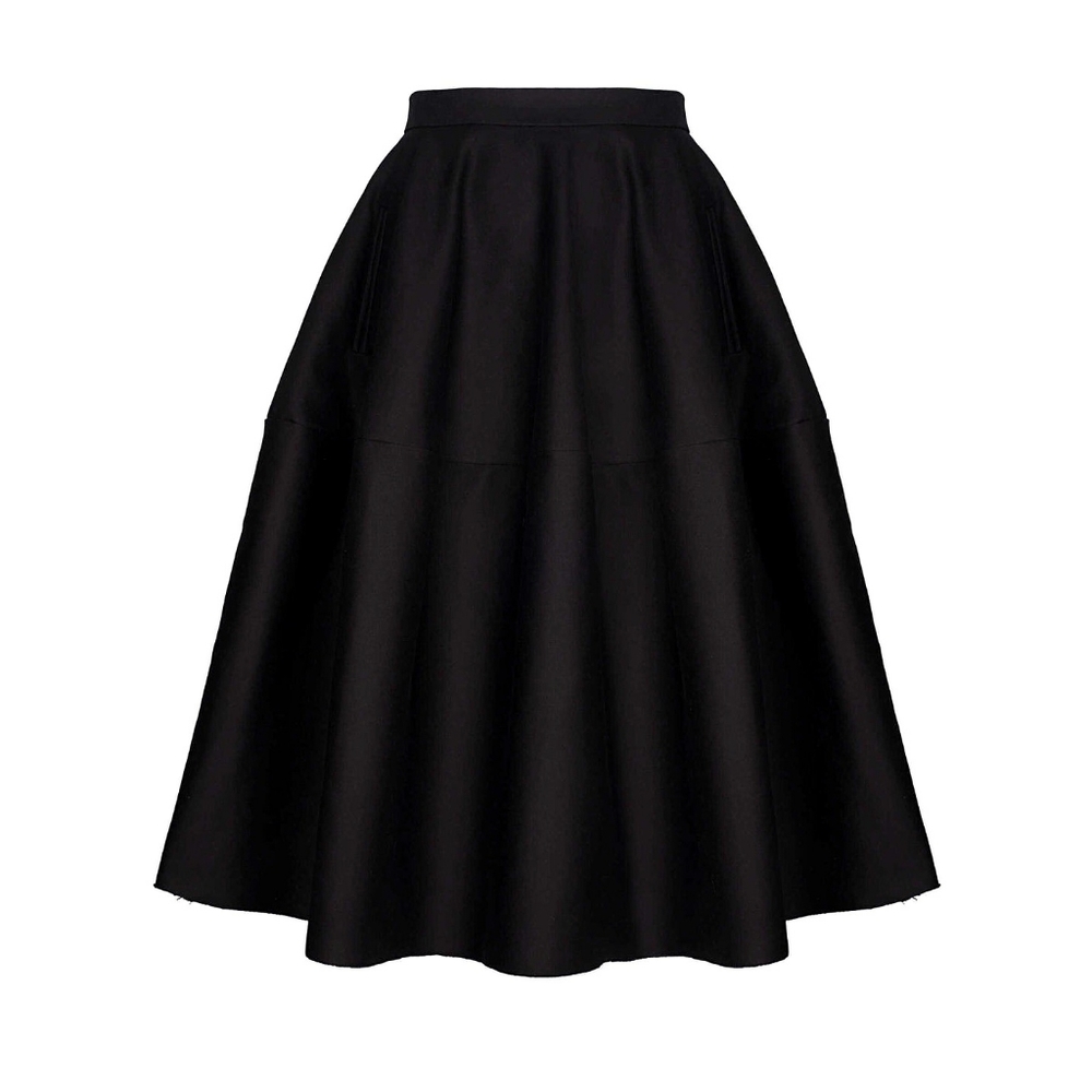 Esther Perbandt Squircle Custom Made Heavy Avante Garde Parachute Midi Skirt - Picture 2 of 13